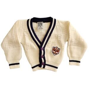Vintage 80's Tow Away Zone varsity Cardigan 18M